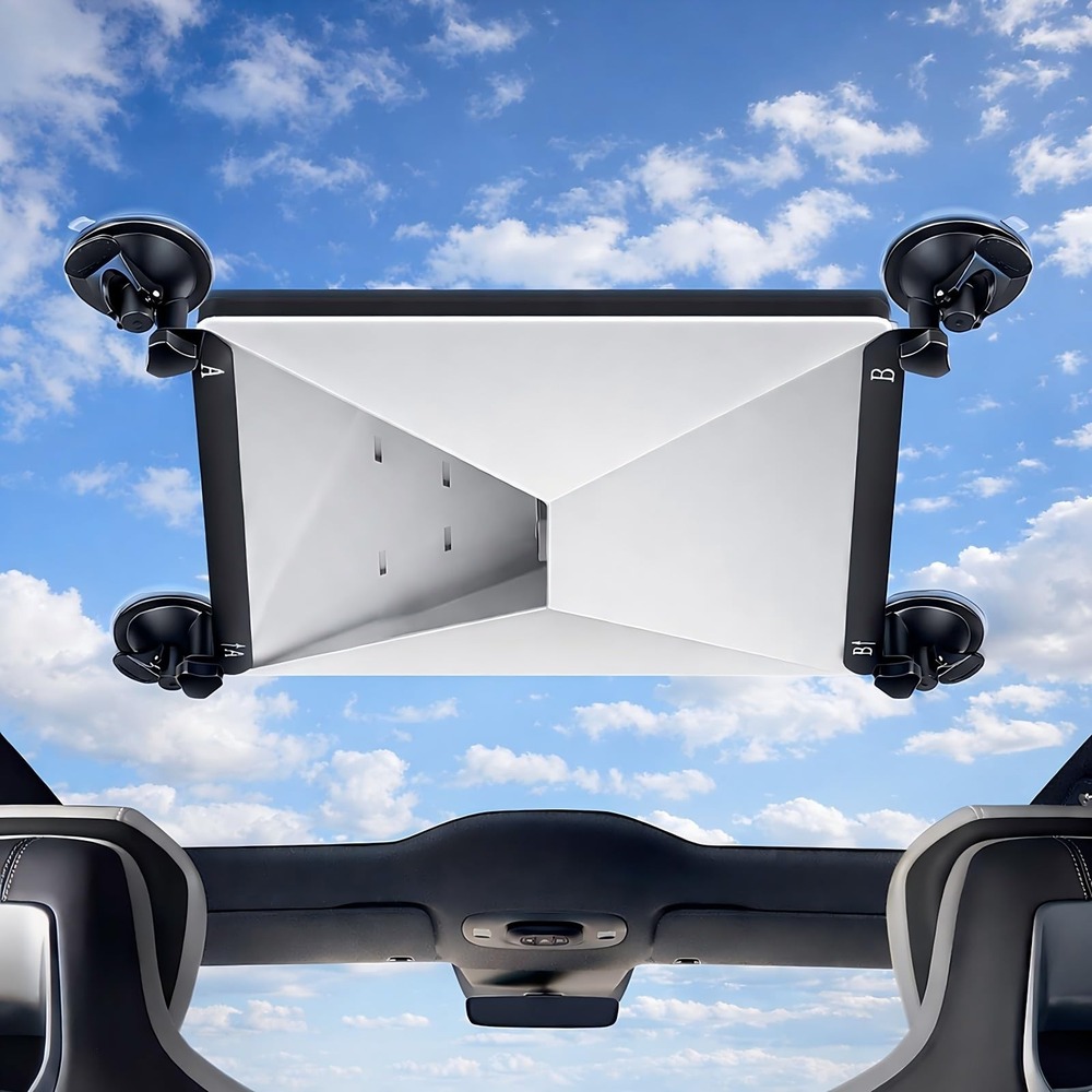 GASREKV Starlink Mini Suction Cup Mount Car Sunroof Window Bracket Black Kit
